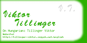 viktor tillinger business card